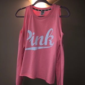 Pink Victoria’s secret cold shoulder top!